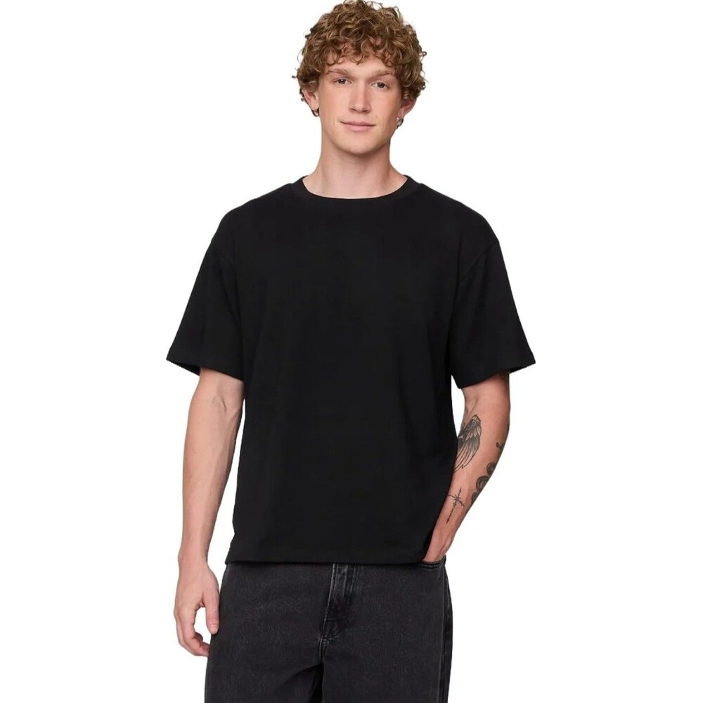 NWT Mens Black Gap Logo Relaxed Fit Short Sleeve T-shirt - Size S